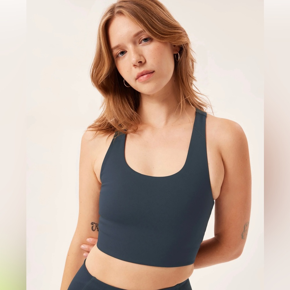 girlfriend collective Midnight Paloma Racerback Bra